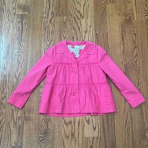 Crazy 8 Pink Ruffle Jacket